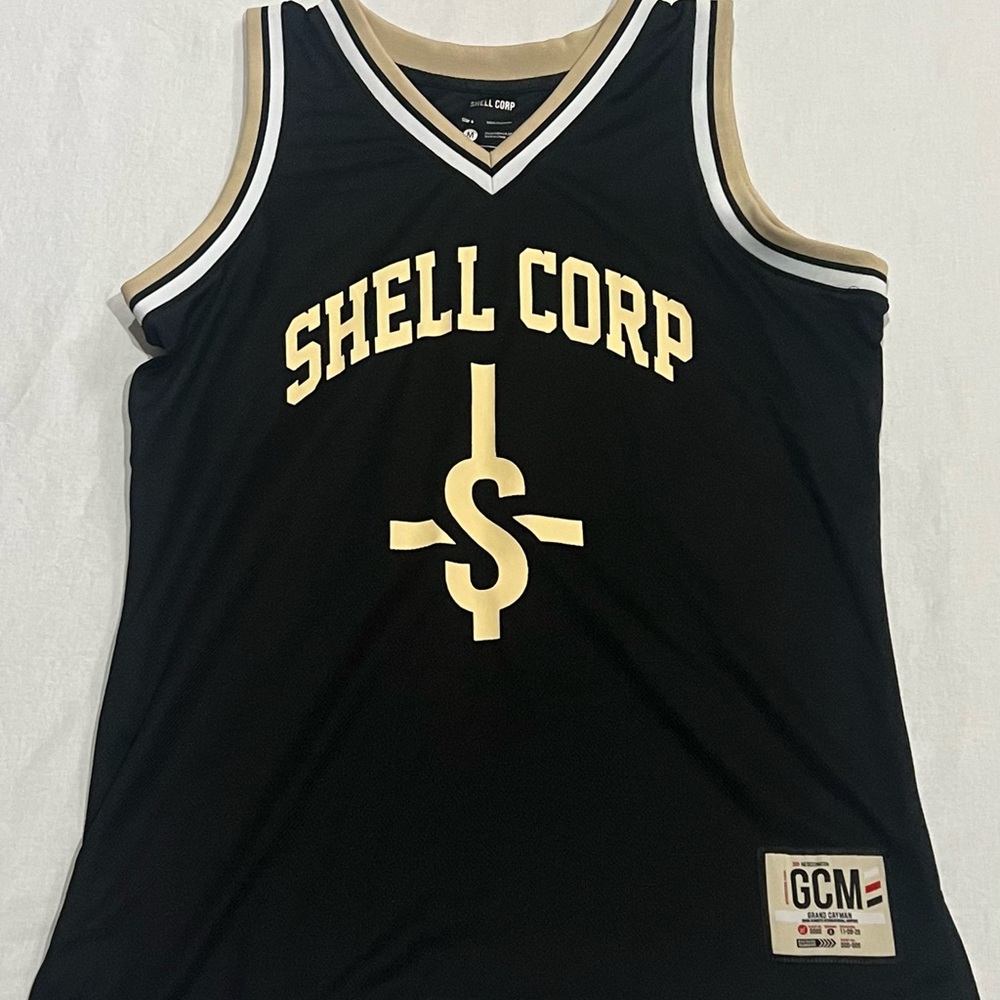 Shell Corp Black and Cream Jersey
